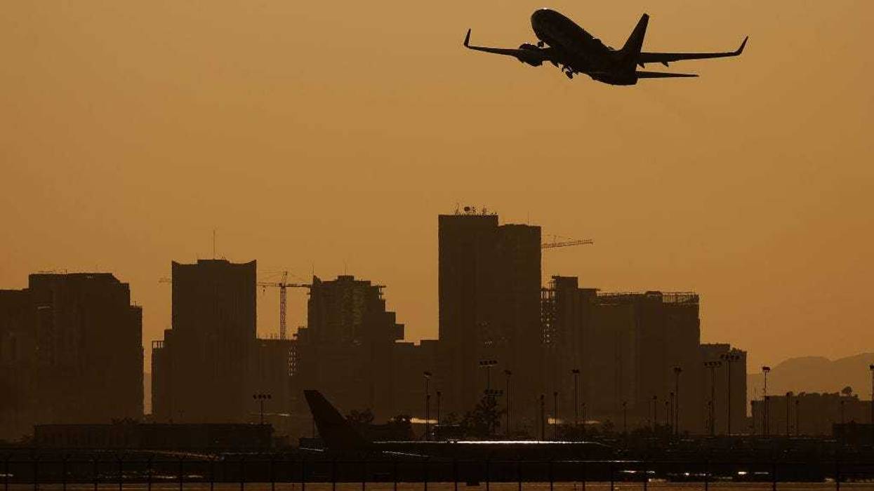 A plane takes off from Phoenix Sky Harbor International Airport on June 05, 2024 in Phoenix, Arizona.