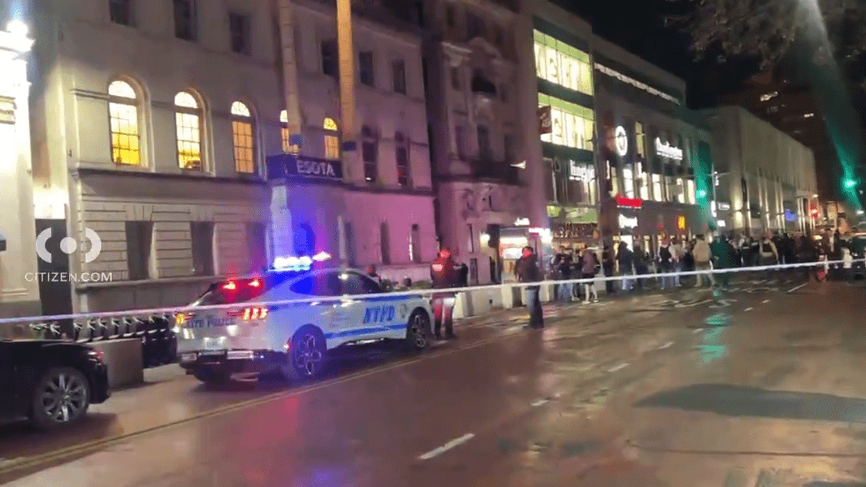 A police officer was shot in Jamaica, Queens on Tuesday evening.