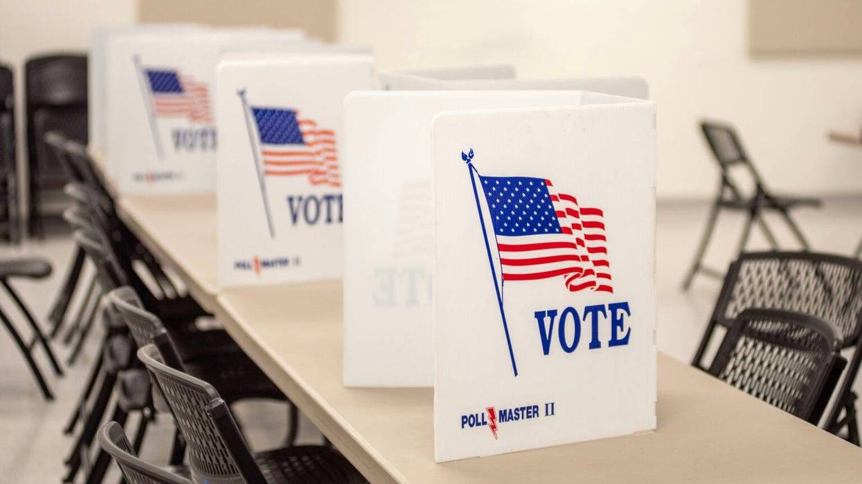 A polling location in Jefferson City