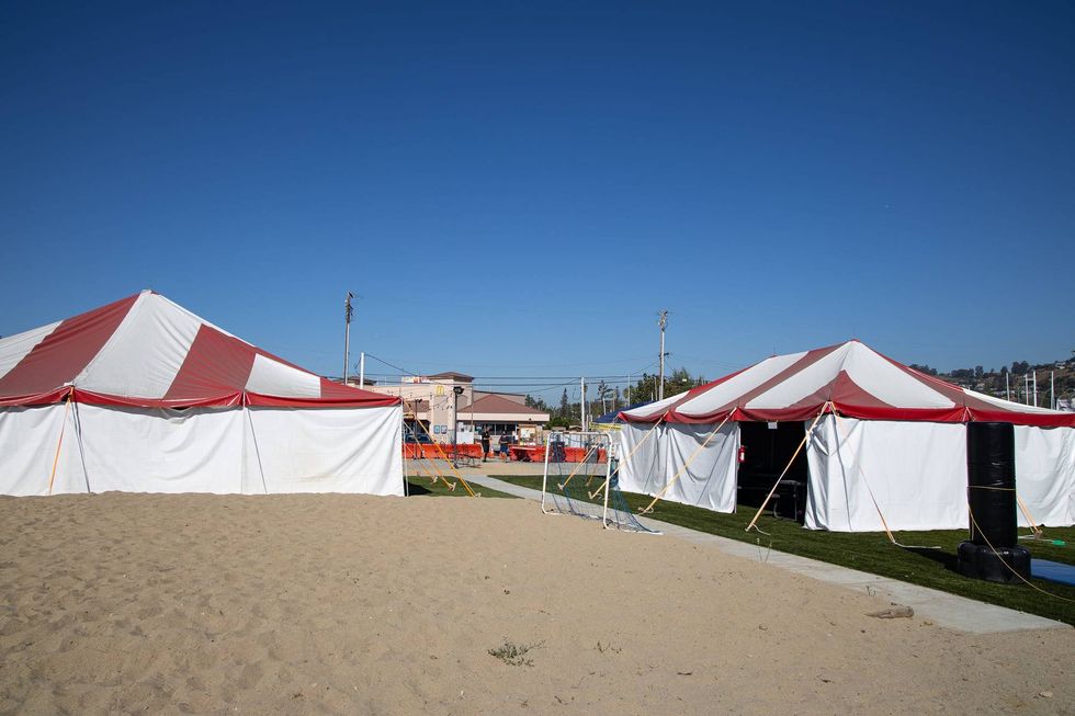 A pop-up education hub hosted by the Alameda County Sheriff