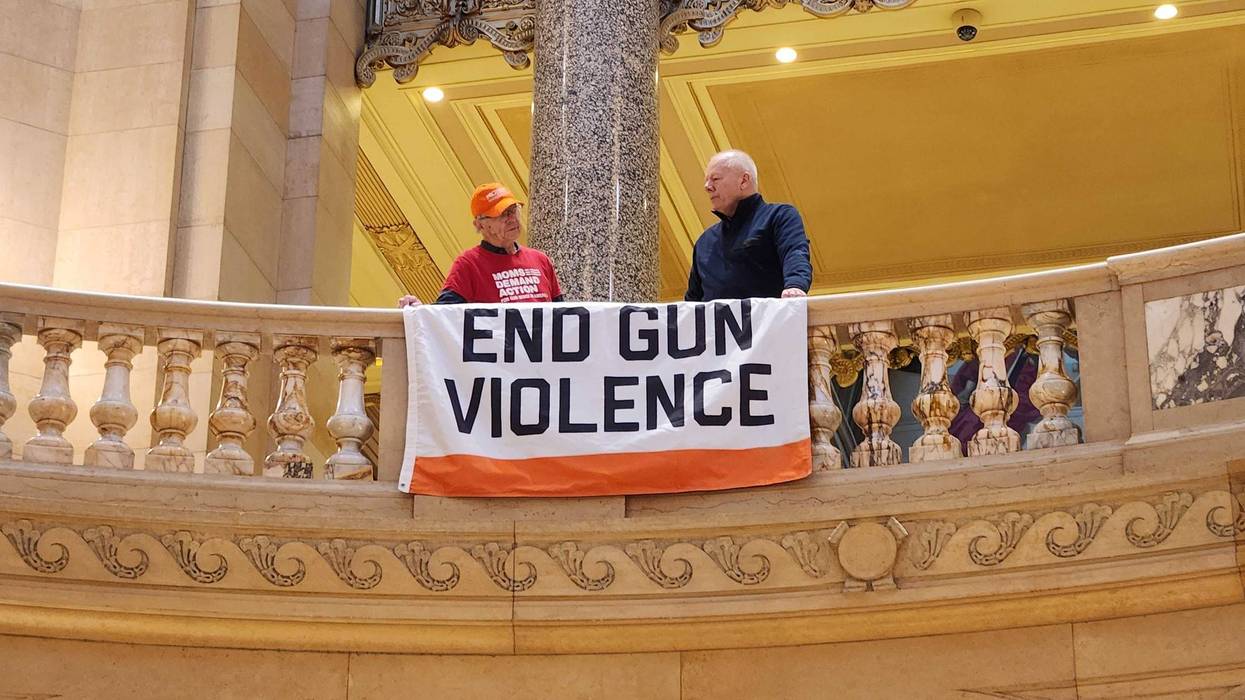 A rally against gun violence Friday morning at the Minnesota state capitol building