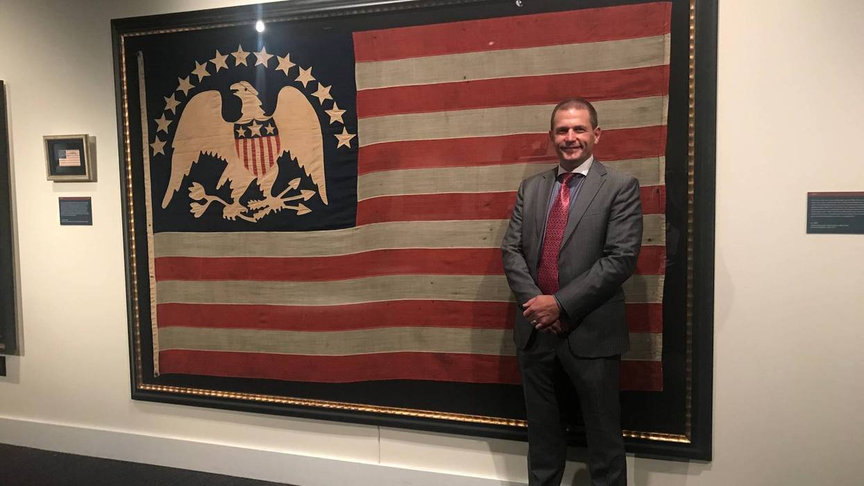 A rare collection of antique flags goes on display Friday at the Museum of the American Revolution.