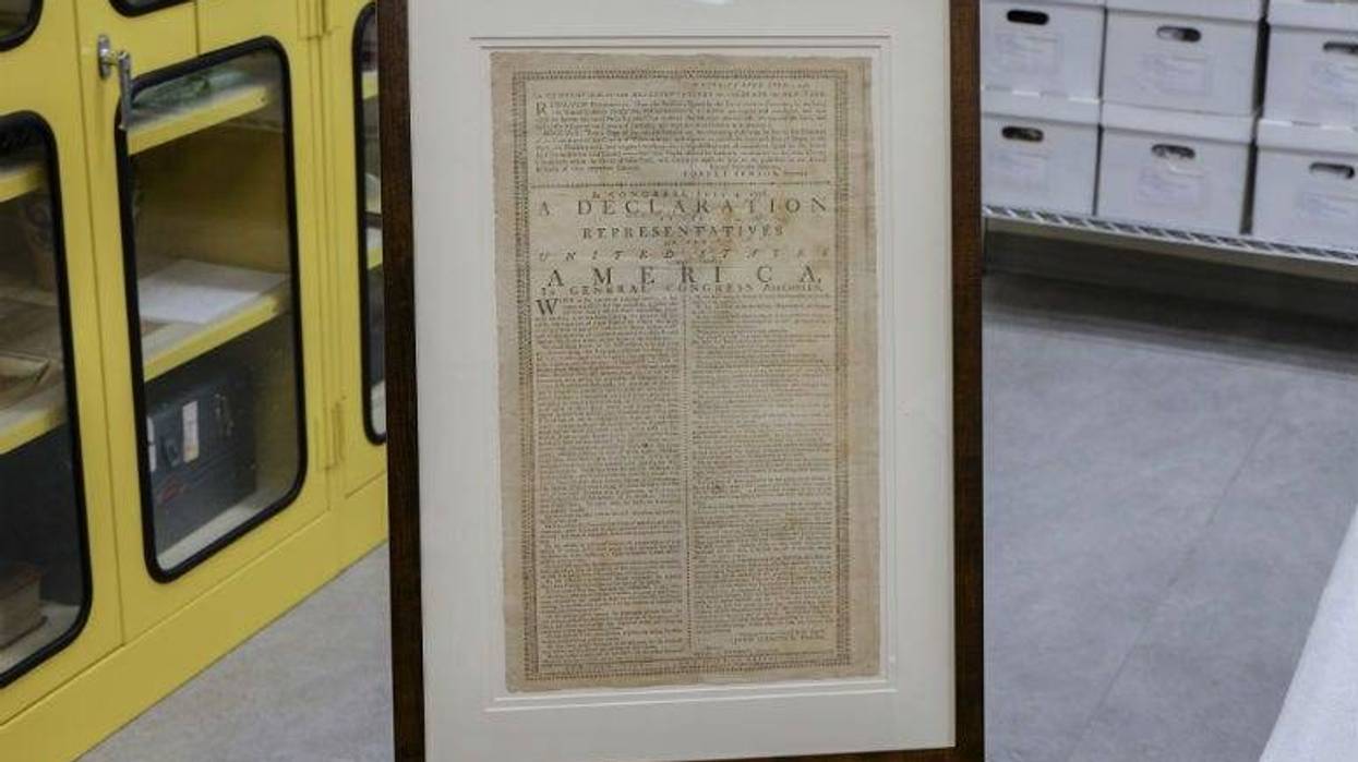 A rare copy of the Declaration of Independence is going on display Tuesday at the Museum of the American Revolution.
