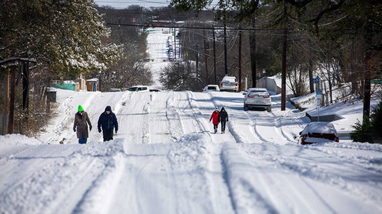 A rare snow day in East Austin, TX, 2/15/21
