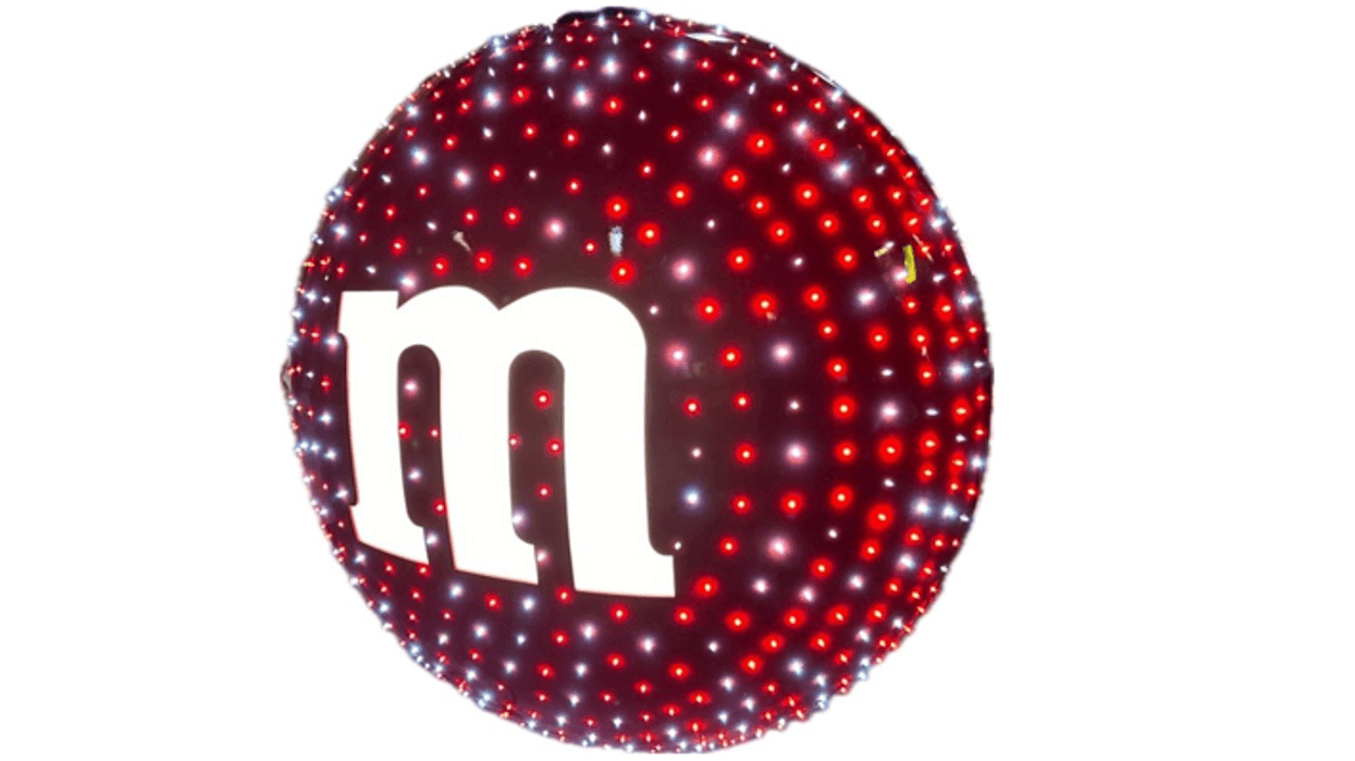 A rendering depicts the M&M that will drop in Hackettstown on New Year's Eve