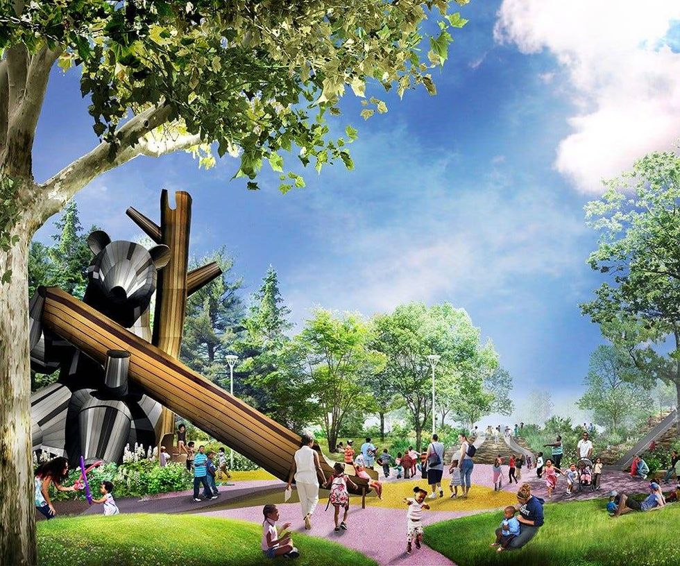 A rendering of Detroit