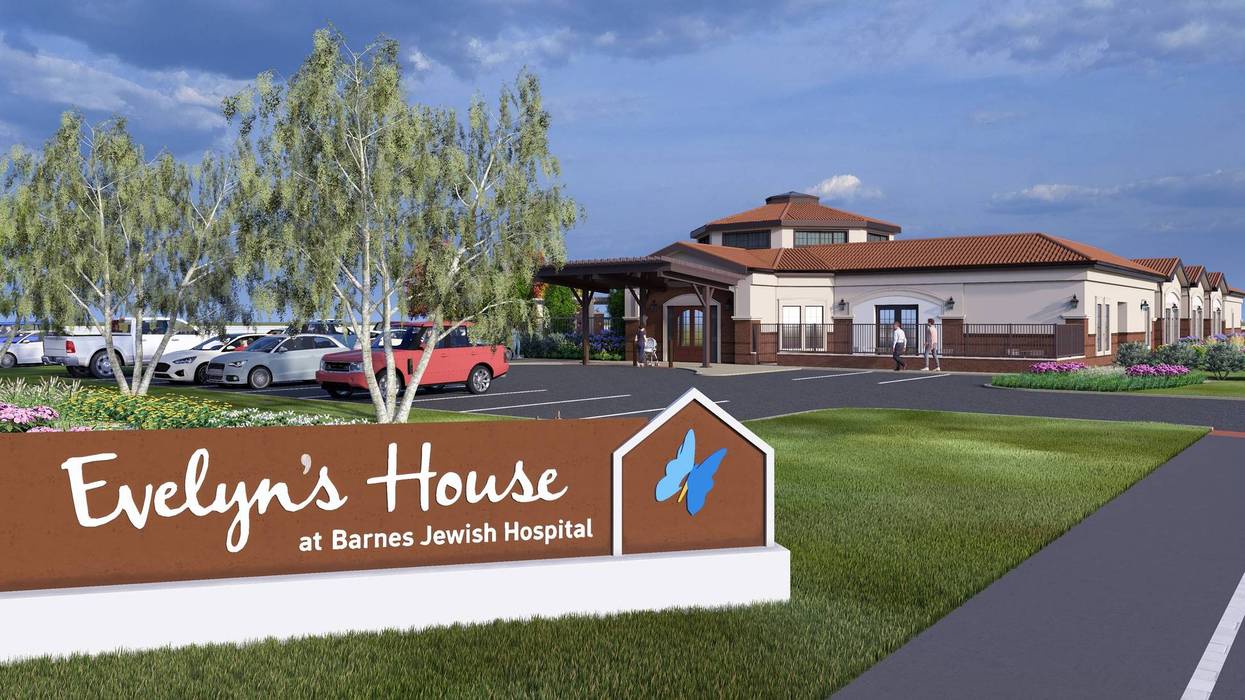 A rendering of Evelyn's House at Barnes-Jewish Hospital, located at 4520 Clayton Ave. St. Louis