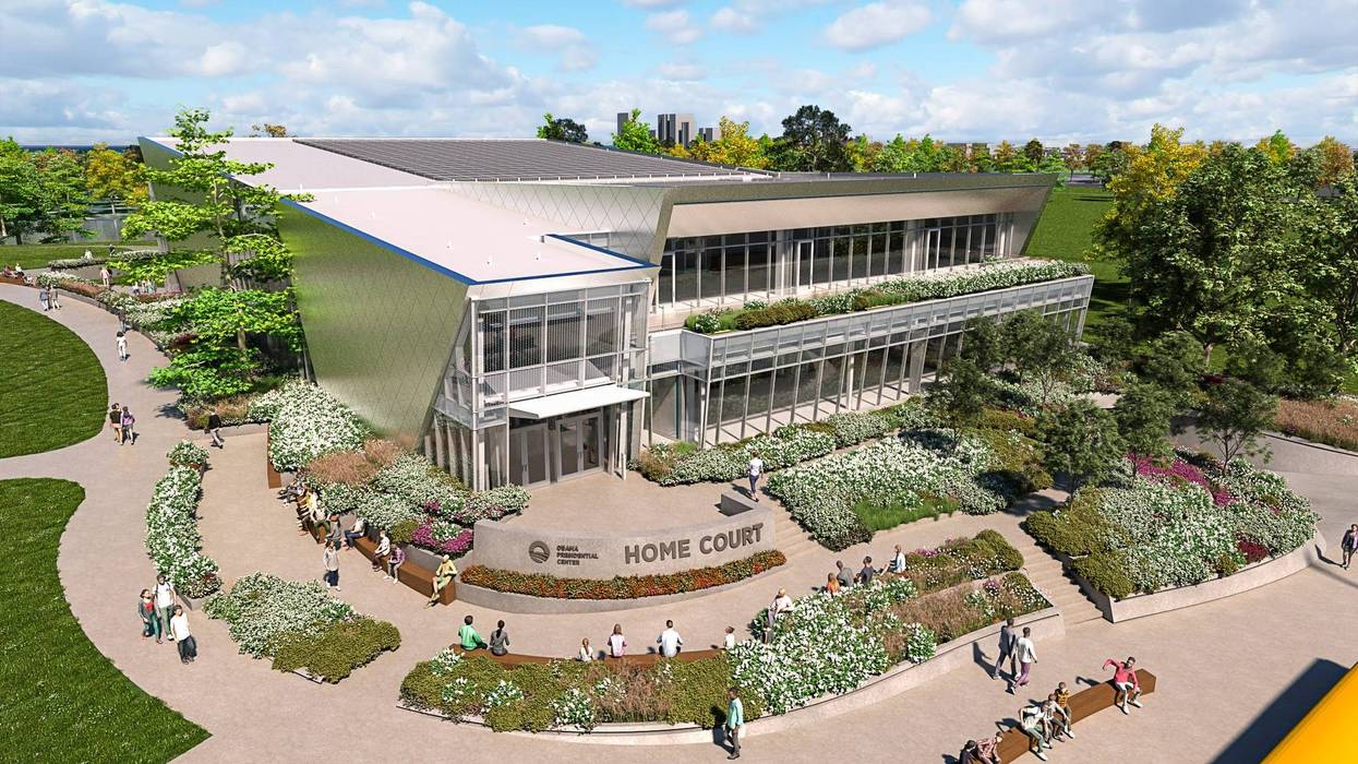 A rendering of the Home Court, one of the facilities that will be built on the Obama Presidential Center's campus.