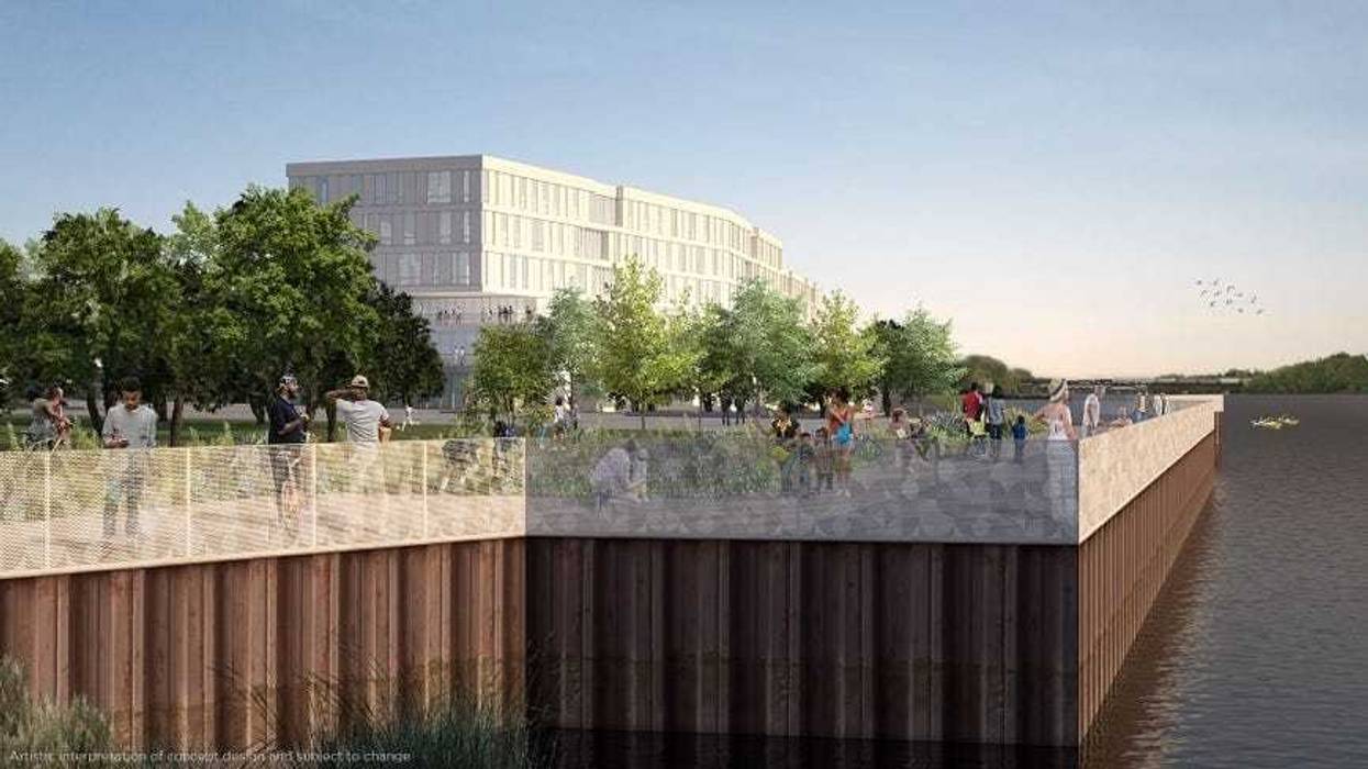 A rendering of the project which includes a park, affordable housing and the Community Performing Arts Center in North Minneapolis.