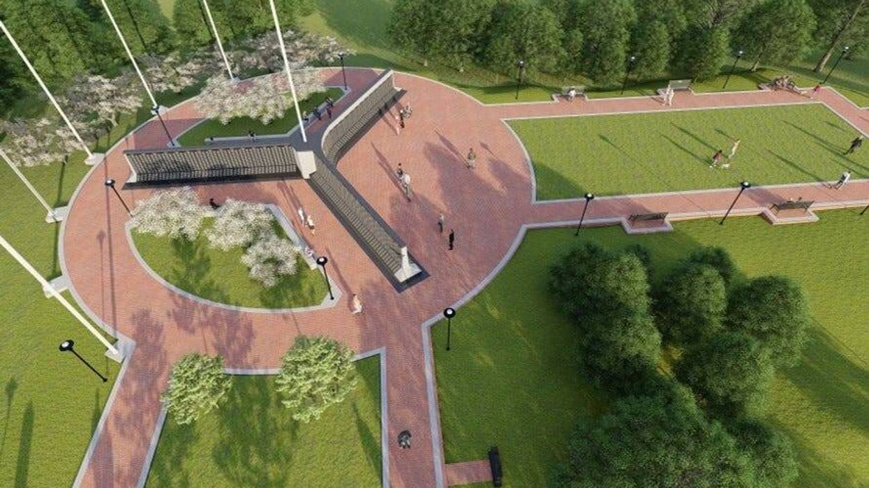A rendering of Veterans Memorial Park's $5 million renovation.