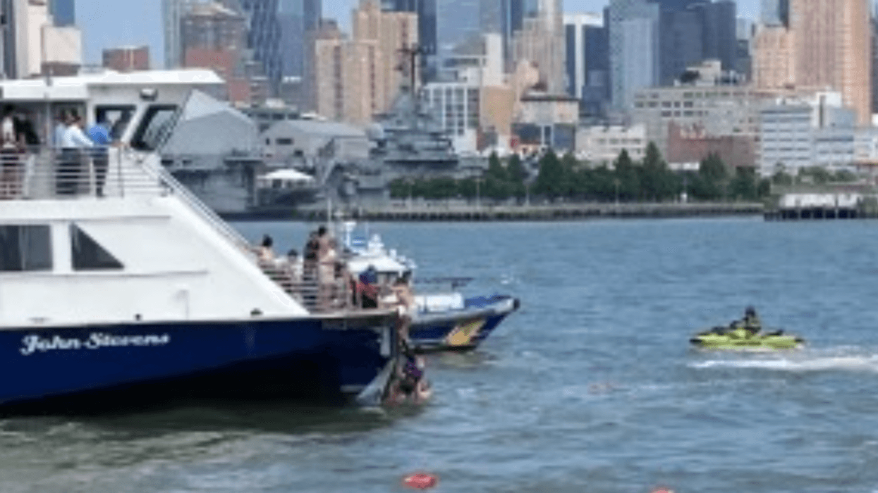 A rescue operation is underway after a vessel capsized in the Hudson River on Tuesday afternoon.