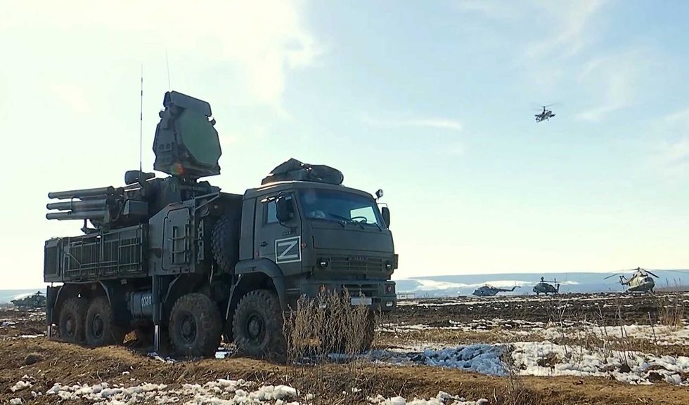 A Russian Army Buk-M3 surface-to-air missile system in the Chernihiv region this month