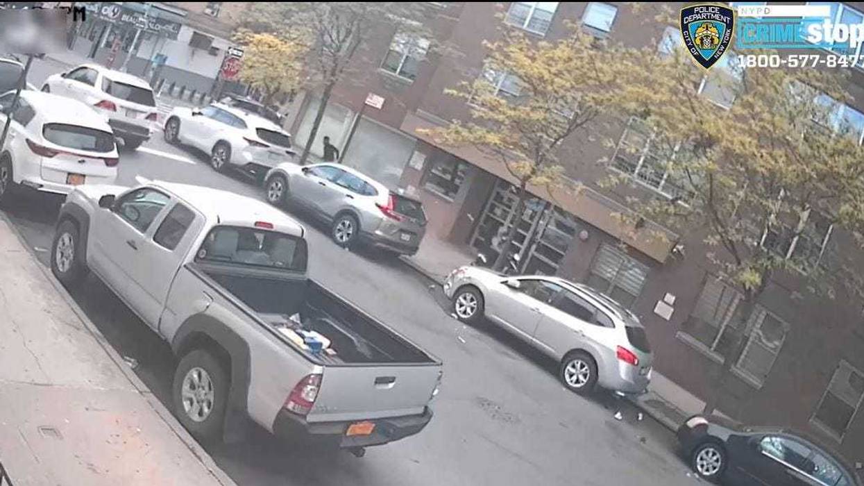 A screengrab from video the NYPD released Thursday night from the scene in the Bronx.