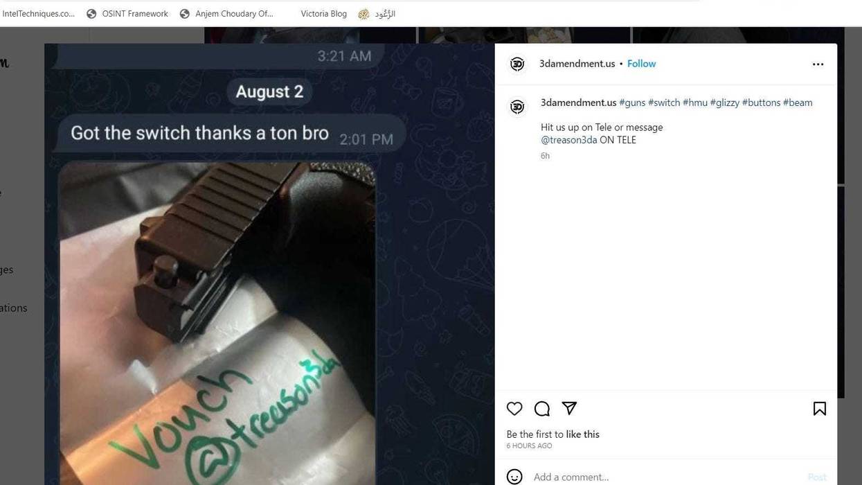 A screenshot of a gun part allegedly sold by Hayden Espinosa who was indicted on June 11, 2024.