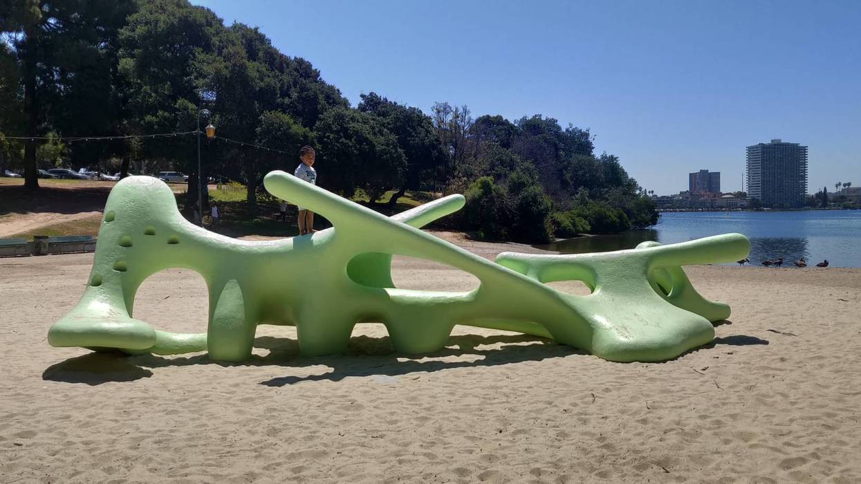 A sculpture at Lake Merritt has been restored after years of neglect.