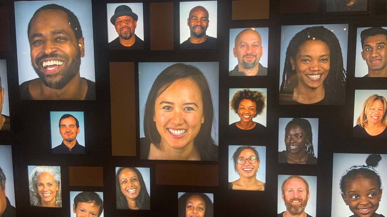 A section of the exhibit explores human skin and its coloration, from both scientific and social perspectives.