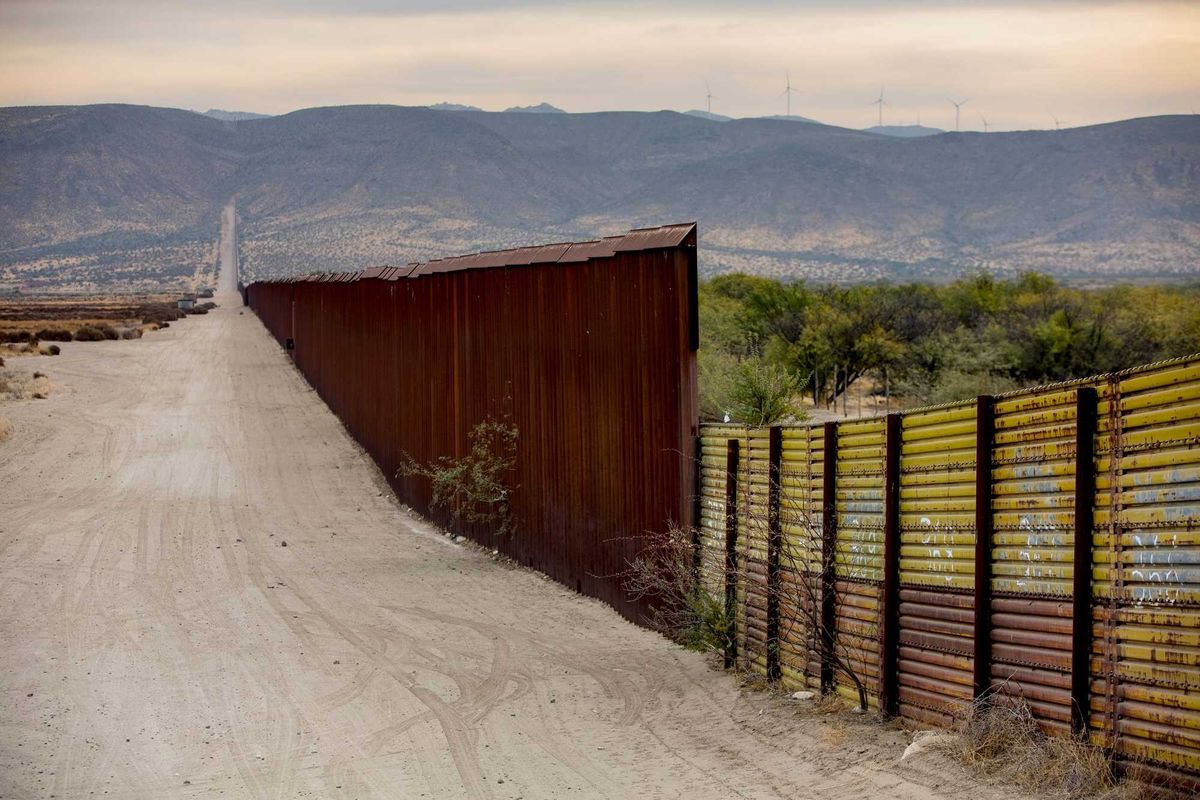 A section of the U.S.-Mexico border.