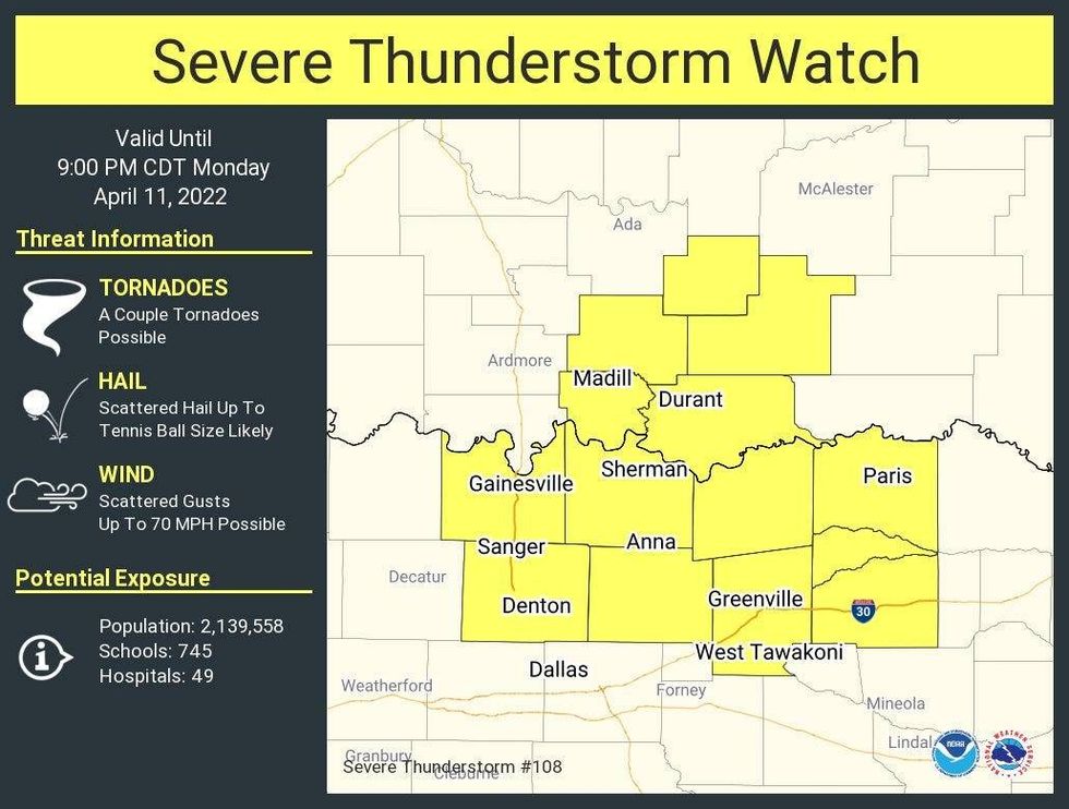 A Severe Thunderstorm Watch