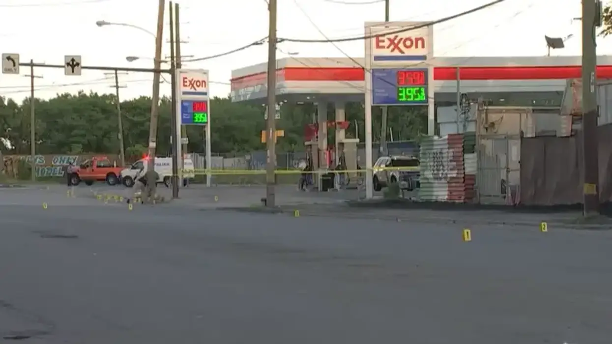 A shooting at a gas station in Southwest Philadelphia on June 24, 2023, left a man critically injured and his 5-year-old grandson wounded.