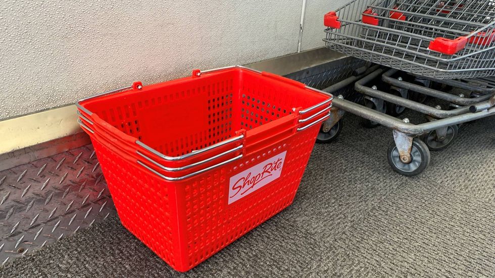 A ShopRite hand basket