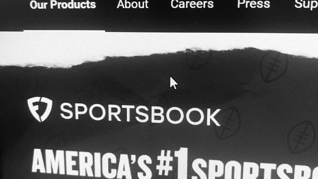 A shot of the FanDuel website.