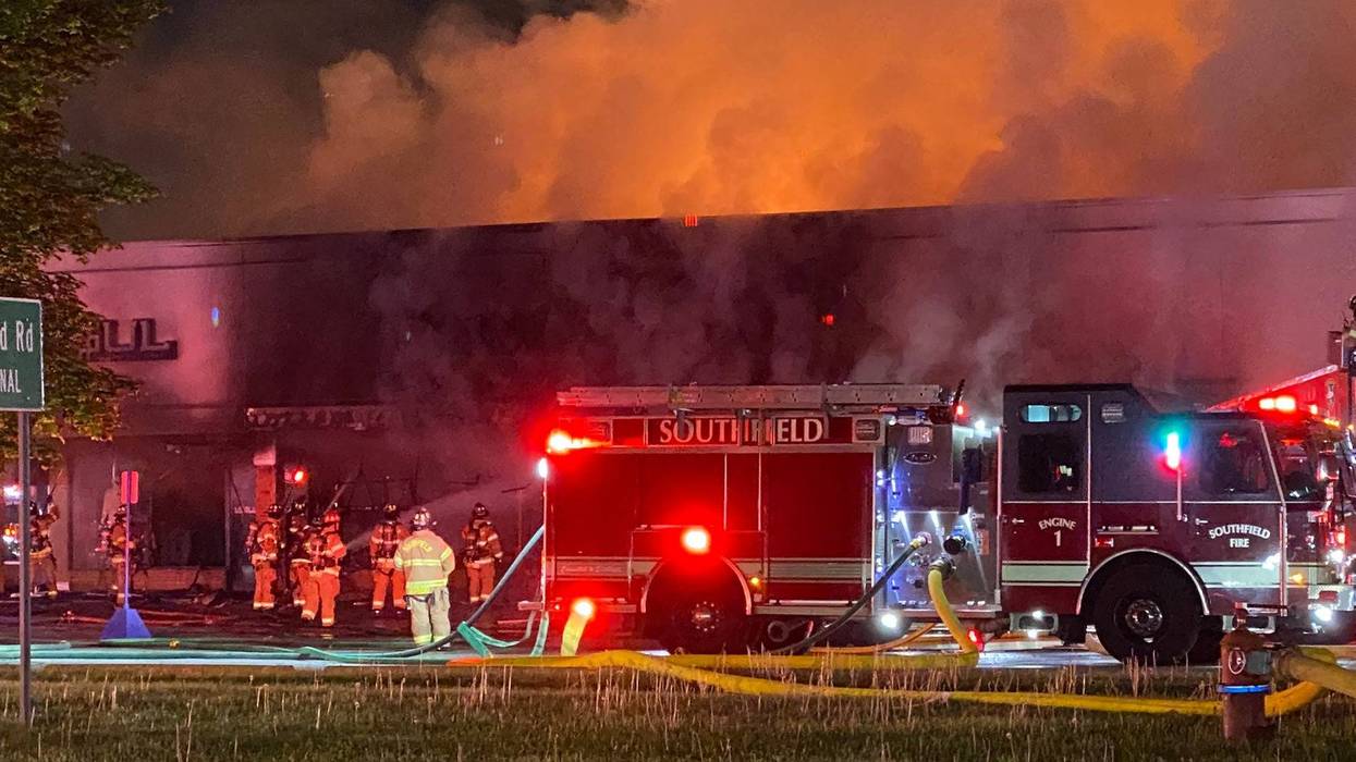 A shuttered beauty supply shop in Southfield was laid to waste Tuesday morning after an early morning blaze ripped through a strip mall, prompting a large scale emergency response, officials said.