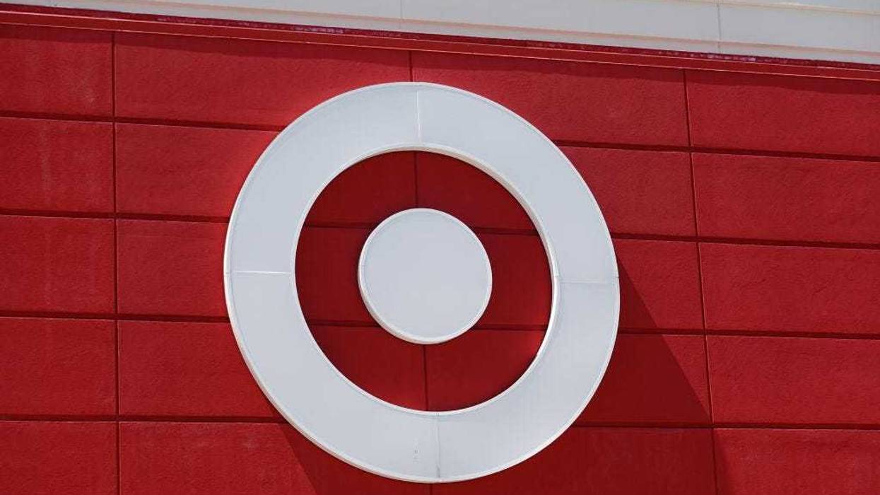 A sign hangs over the entrance of a Target store on May 18, 2022 in Miami, Florida.