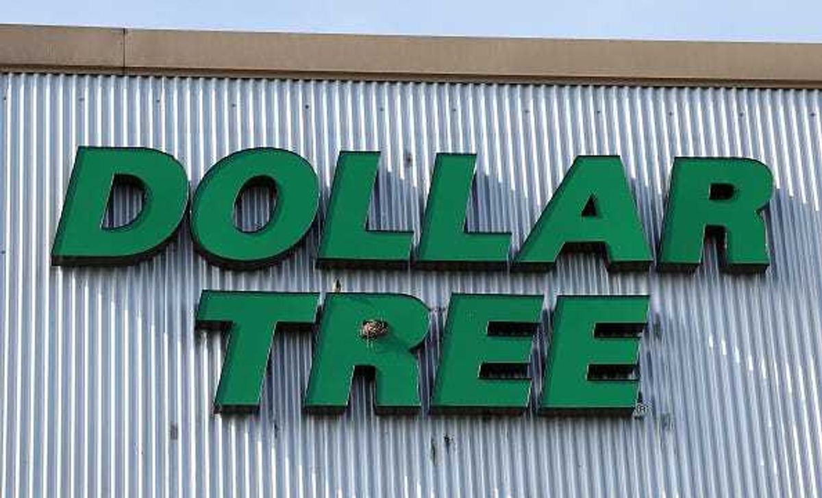 A sign is posted in front of a Dollar Tree store on March 13, 2024 in Rio Vista, California. Dollar Tree announced plans to close nearly 1,000 of its underperforming Family Dollar stores across the U.S.
