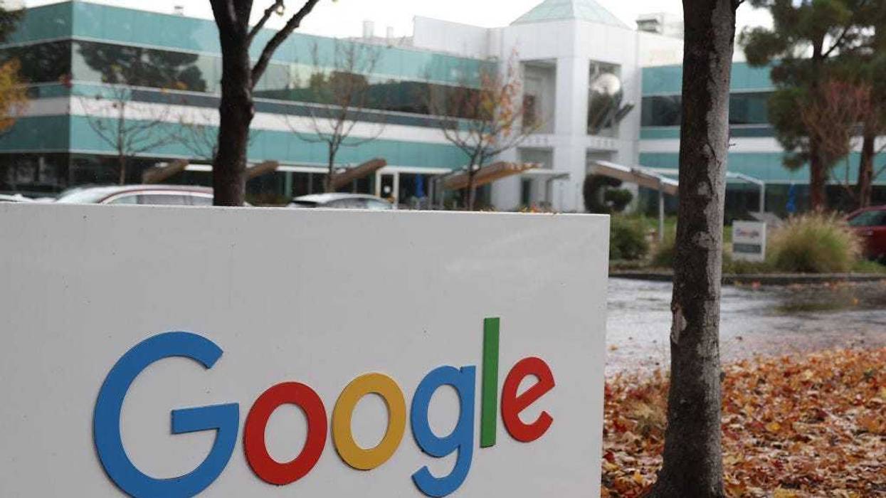 A sign is posted in front of an office at Google headquarters on December 19, 2023 in Mountain View, California. Google has agreed to pay $700 million as part of an antitrust settlement with U.S. states and consumers. The tech giant will pay $630 million into a consumer settlement fund and $70 million into a fund that will be used by states. (Photo by Justin Sullivan/Getty Images)