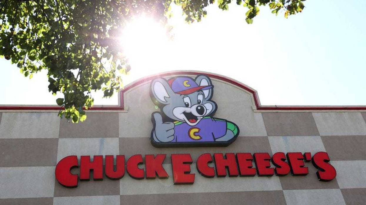 A sign is posted on the exterior of a Chuck E. Cheese's restaurant on June 25, 2020 in Pinole, California.