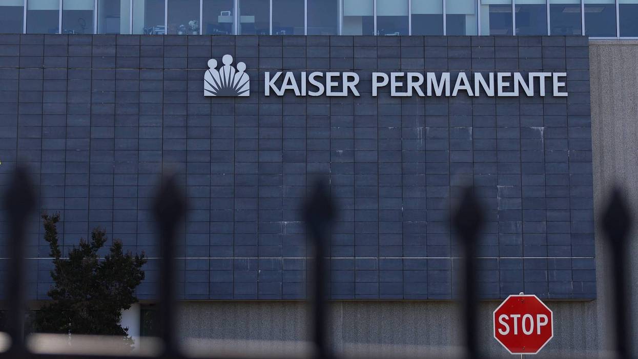 A sign is posted on the exterior of the Kaiser Permanente Vallejo Medical Center on September 08, 2023 in Vallejo, California. California .