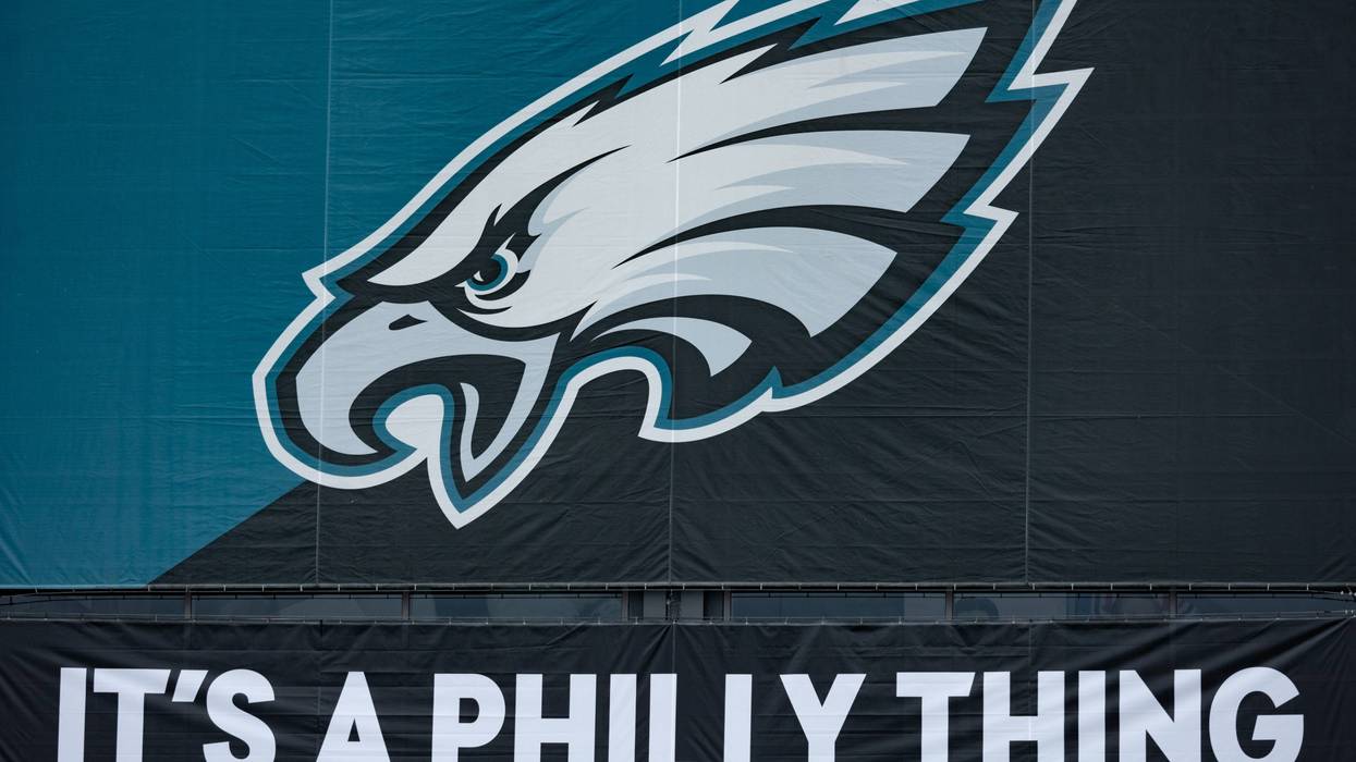 A sign on the Lincoln Financial Field is pictured before the NFC Championship game between the San Francisco 49ers and Philadelphia Eagles on January 29, 2023 in Philadelphia, Pennsylvania.