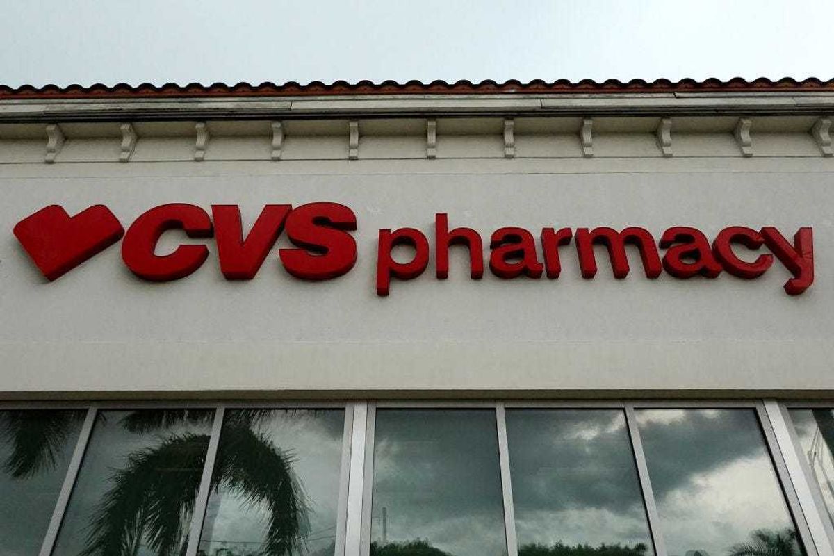 A sign outside of a CVS Health store on August 01, 2023 in Miami, Florida.