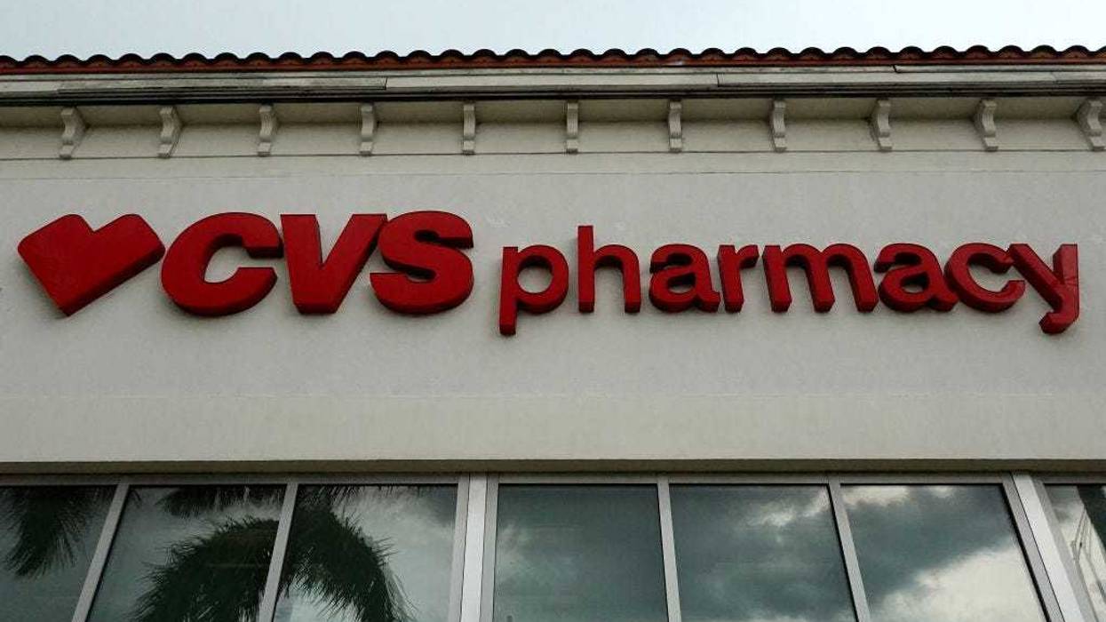 A sign outside of a CVS Health store on August 01, 2023 in Miami, Florida.
