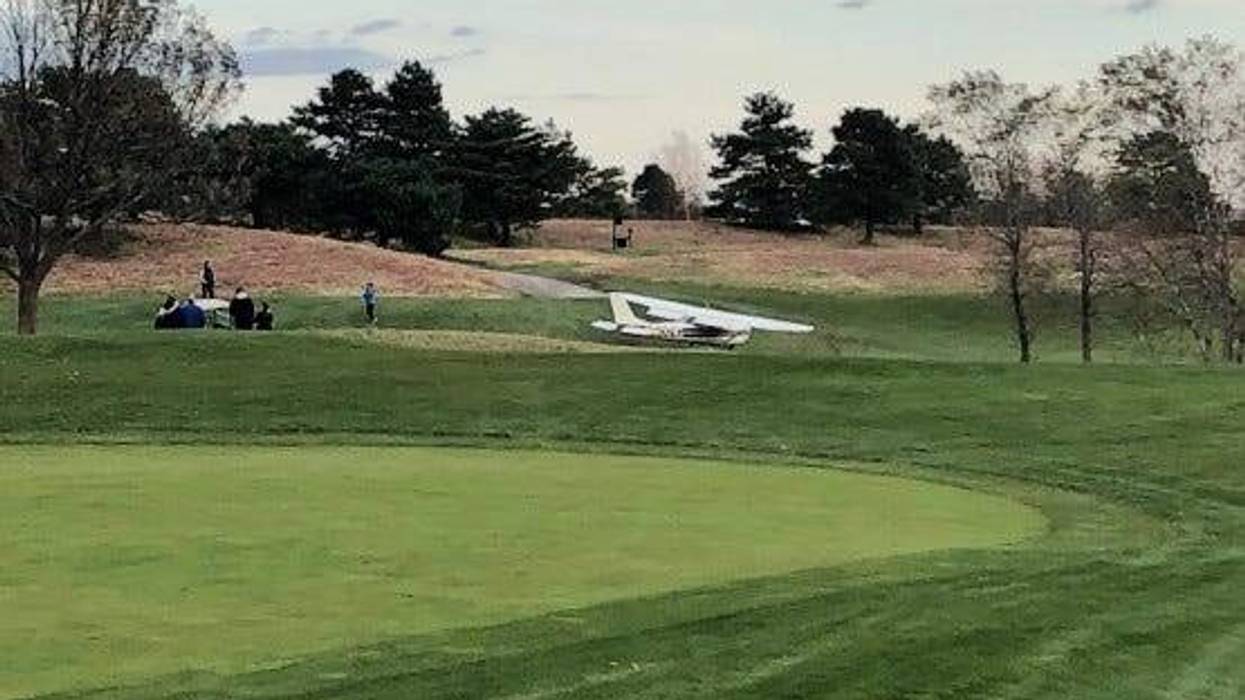 A small plane made an emergency landing at The Glen Club golf course on Sunday, Nov. 3, 2019.