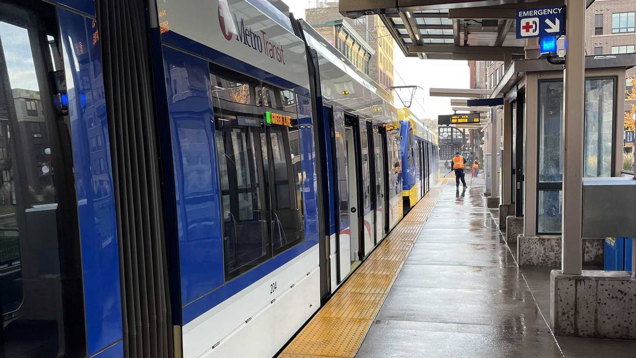 A St. Paul man is facing charges of attempted 2nd degree murder, after allegedly attacking a woman at a light rail station with the wooden leg of a table.