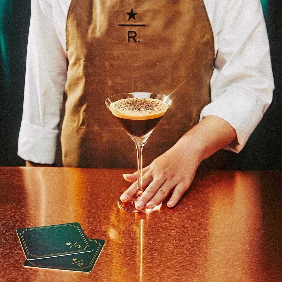 A Starbucks Reserve drink.