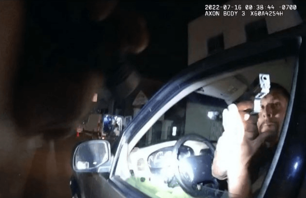 A still released from the injured officer