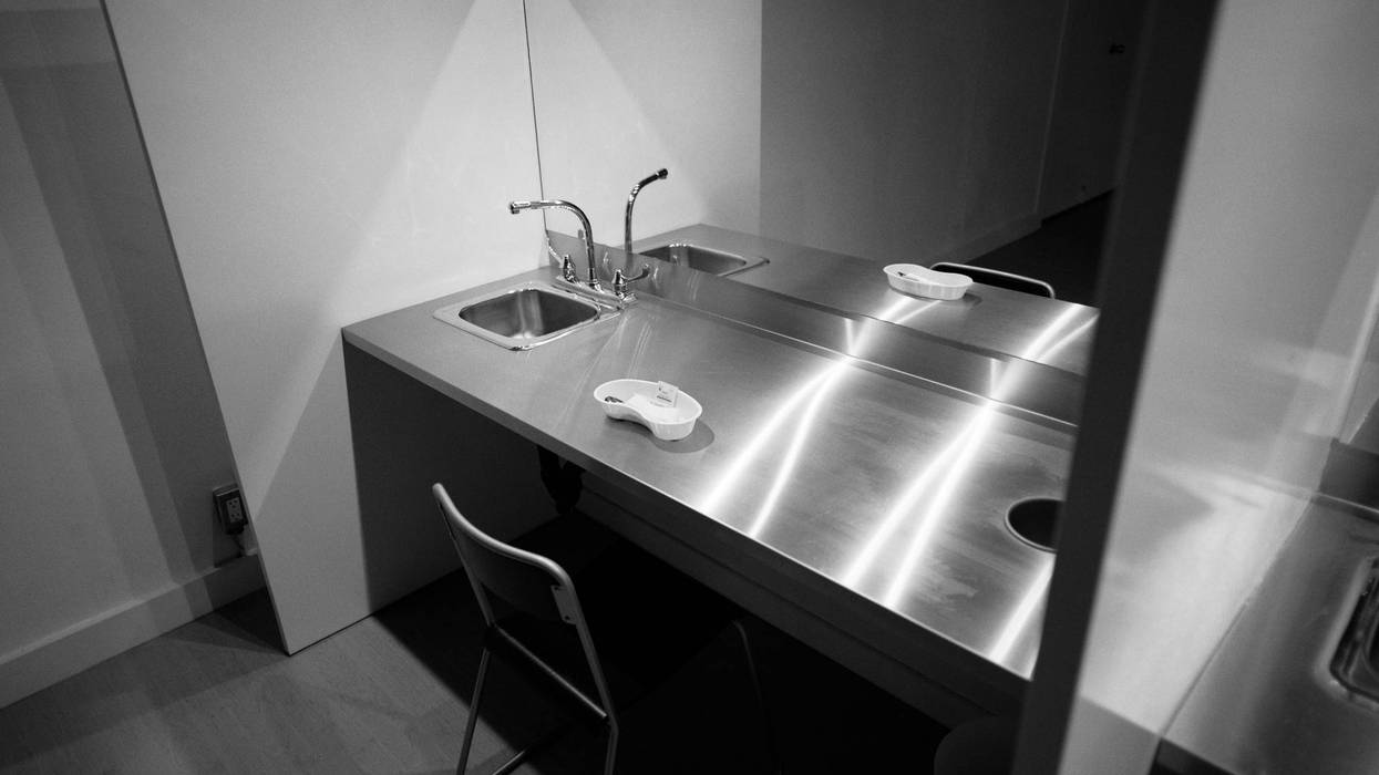 A supervised injection site in Vancouver, the first in North America.