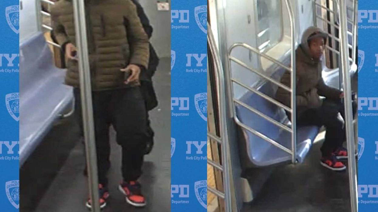 A suspect is wanted for slashing a subway rider in the face as he rode a Brooklyn train on Sunday.