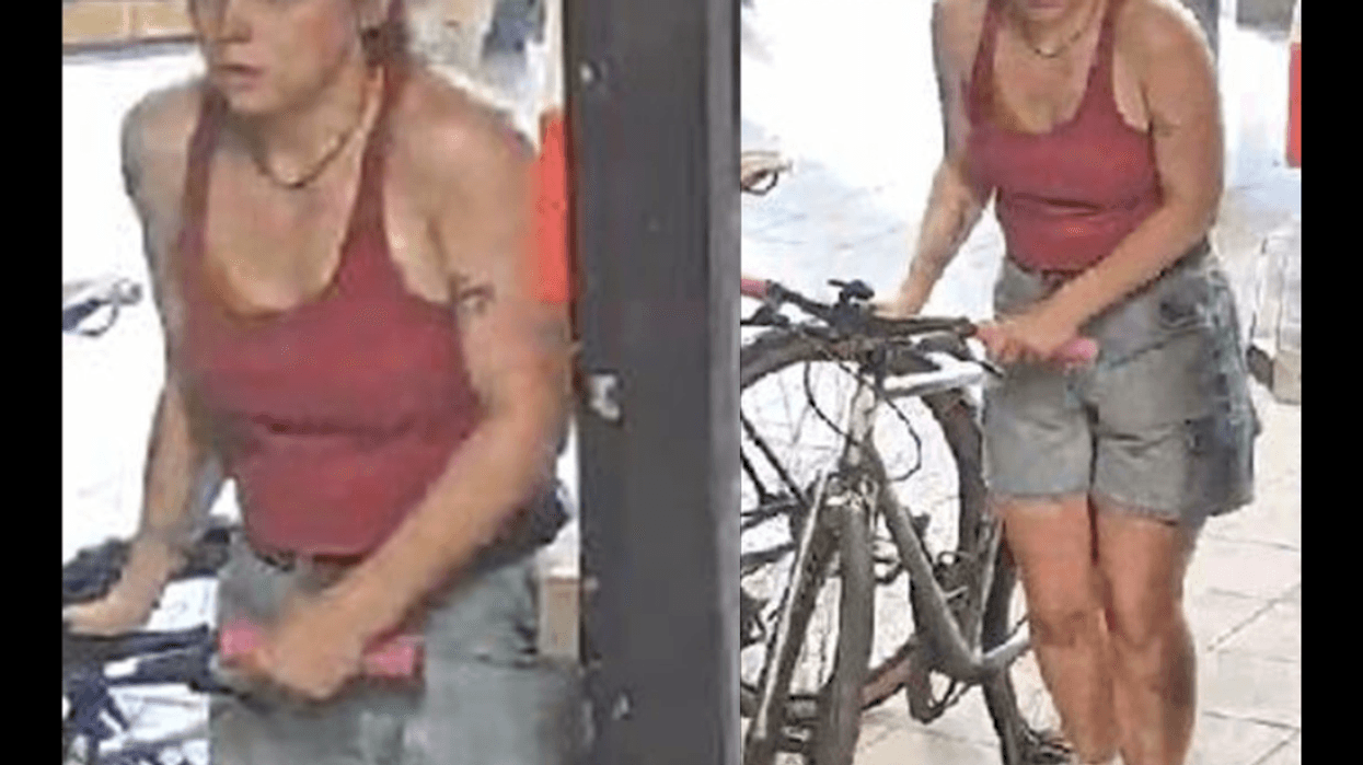 A suspect is wanted for striking a unicyclist in Central Park earlier this week while riding a bicycle.