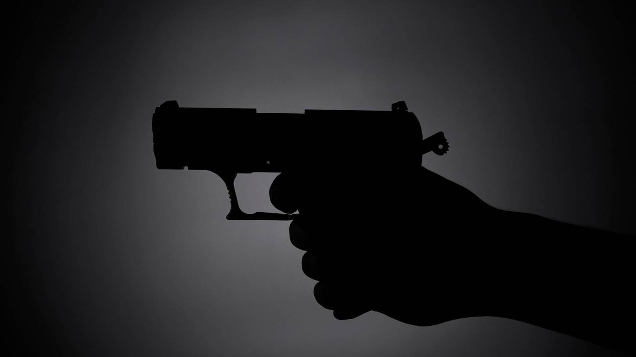A suspect running from police Thursday evening was shot after he stopped on a porch and the homeowner open fired.