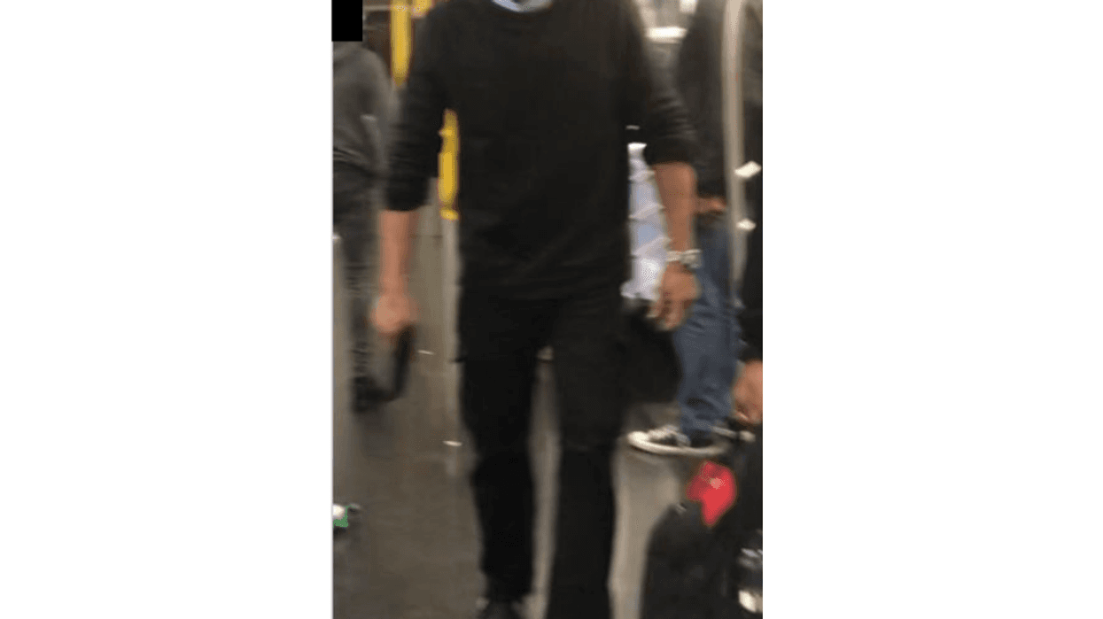 A suspect wanted for pulling a firearm out on a Queens E train Saturday evening, according to the NYPD