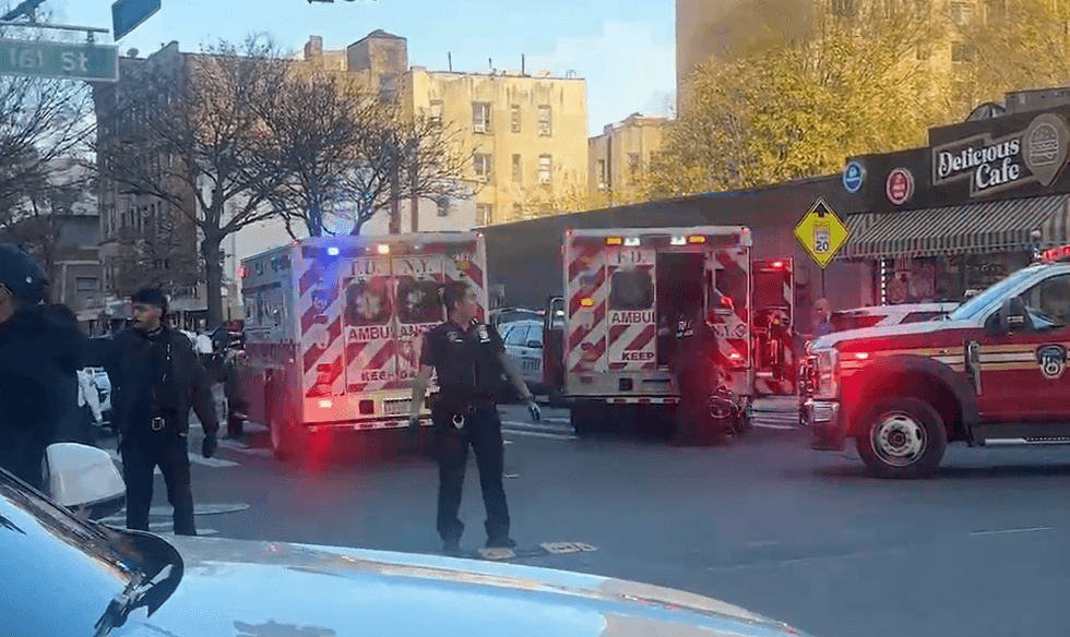 A suspect was taken into custody and a gun recovered from the scene, police said.