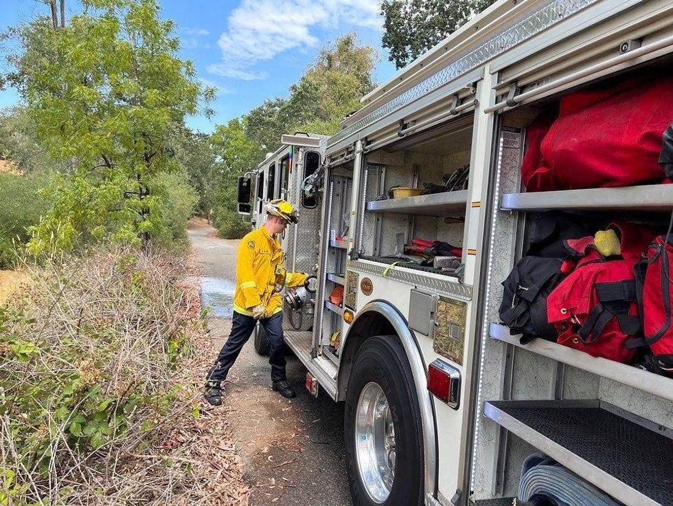 A suspected arsonist has been detained in the South Bay after 10 fires were found in the Los Altos Hills.
