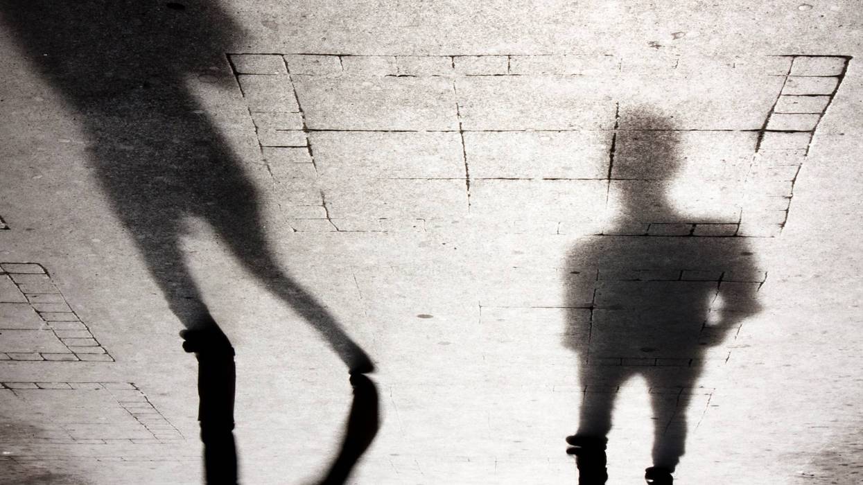 A tall shadow, short shadow side-by-side