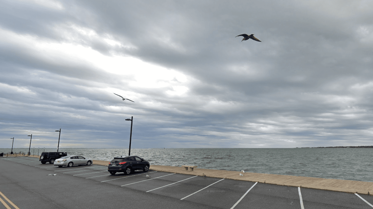 A teen jumped into action after a woman accidentally drove her Subarbu off of a parking lot and into Patchogue Bay on Tuesday night