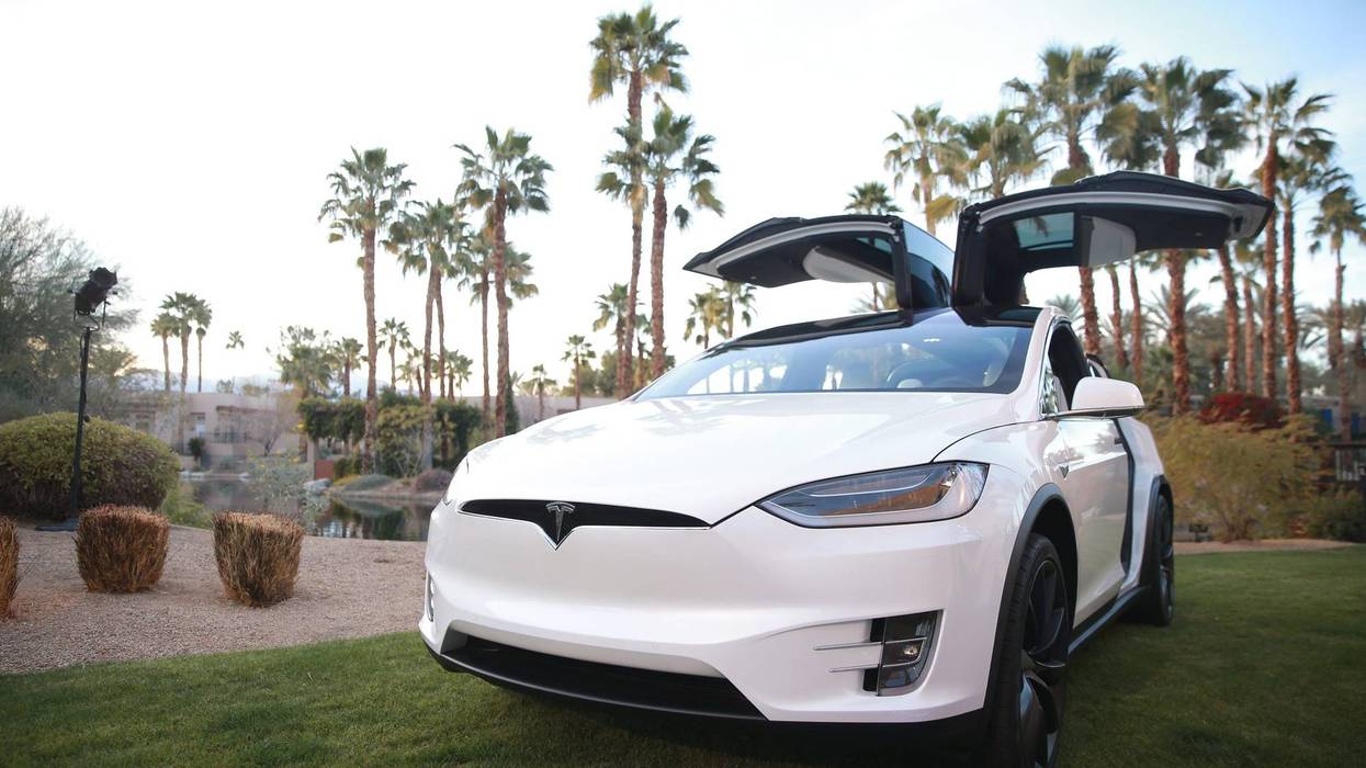 A Tesla Model X.
