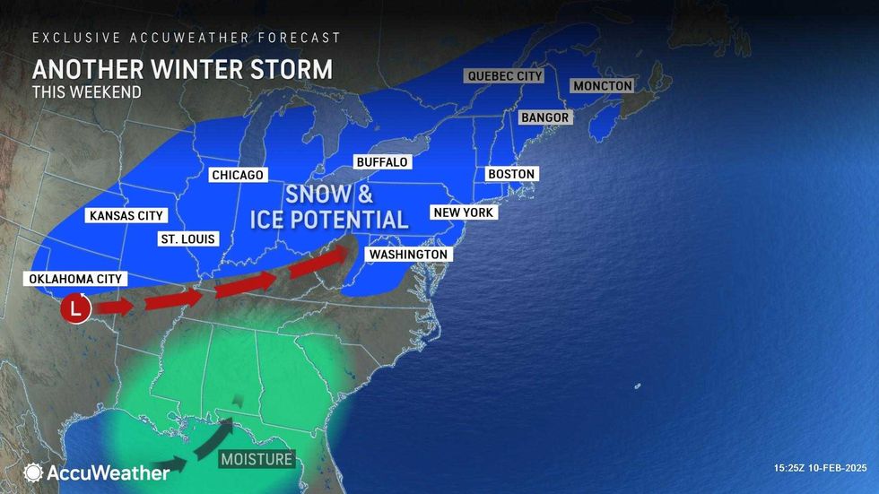 A third storm is brewing for Saturday, forecasters said