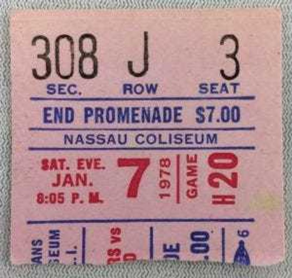 A ticket stub from Peter Schwartz